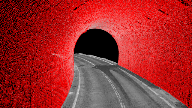 3Dモデル化（トンネル展開）